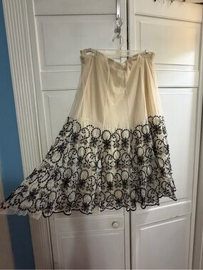 Ivory lace skirt Style&Co
